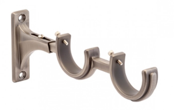 double curtain brackets