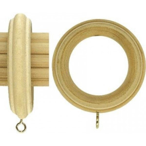 Sedona Wooden Curtain Rod Rings 10 Pack